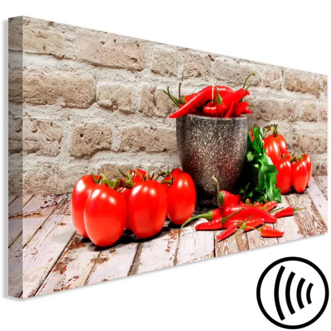 Bild auf Leinwand Red Vegetables (1 Part) Brick Narrow XXL günstig online kaufen