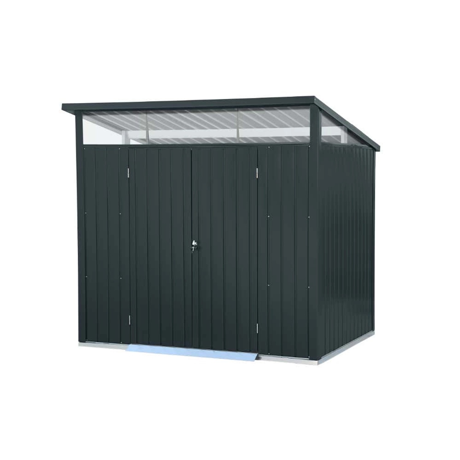 Duramax Metall-Gerätehaus 2,5x2m Doppeltür in Grau günstig online kaufen