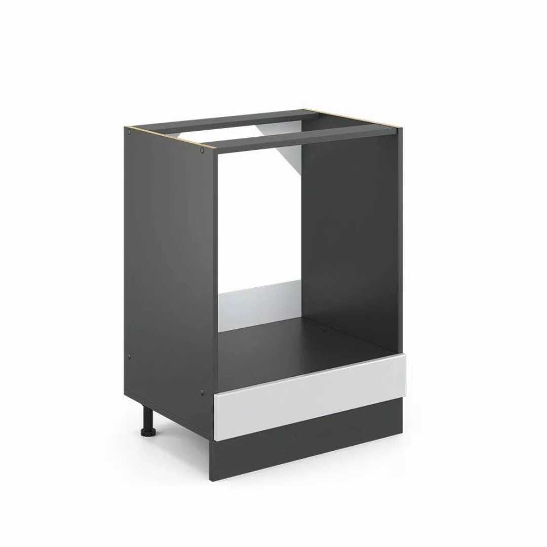 Vicco Herdumbauschrank R-Line, Weiß Landhaus/Anthrazit, 60 günstig online kaufen