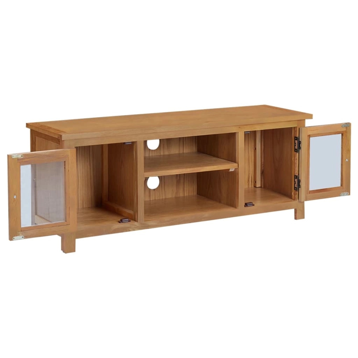 VidaXL TV-Schrank 110x35x44 cm Massivholz Eiche günstig online kaufen