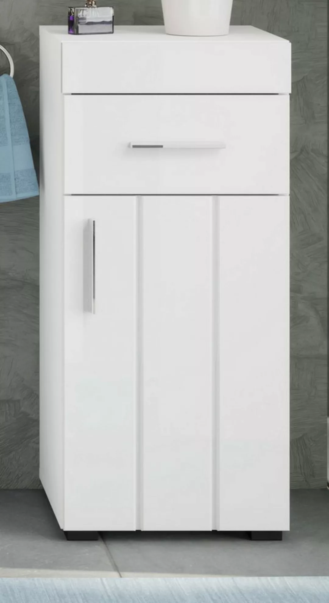 Inn.Furn Unterschrank Blanche (Badschrank 36x80 cm, mit Schublade) weiß, Ho günstig online kaufen