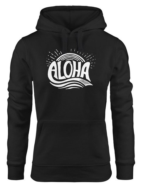 Neverless Hoodie Hoodie Damen Aloha Wellen Surfing Sommer Kapuzen-Pullover günstig online kaufen