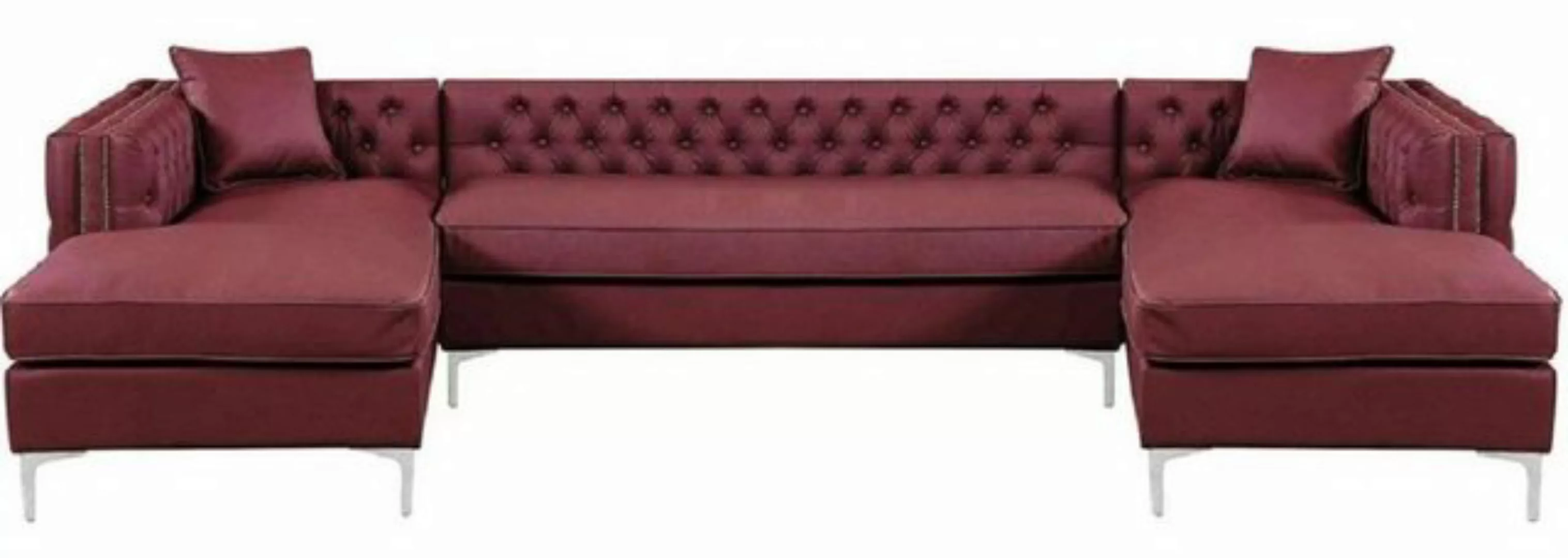 JVmoebel Ecksofa, Ecksofa Beige Wohnlandschaft Couch Eckgarnitur Polster Ch günstig online kaufen