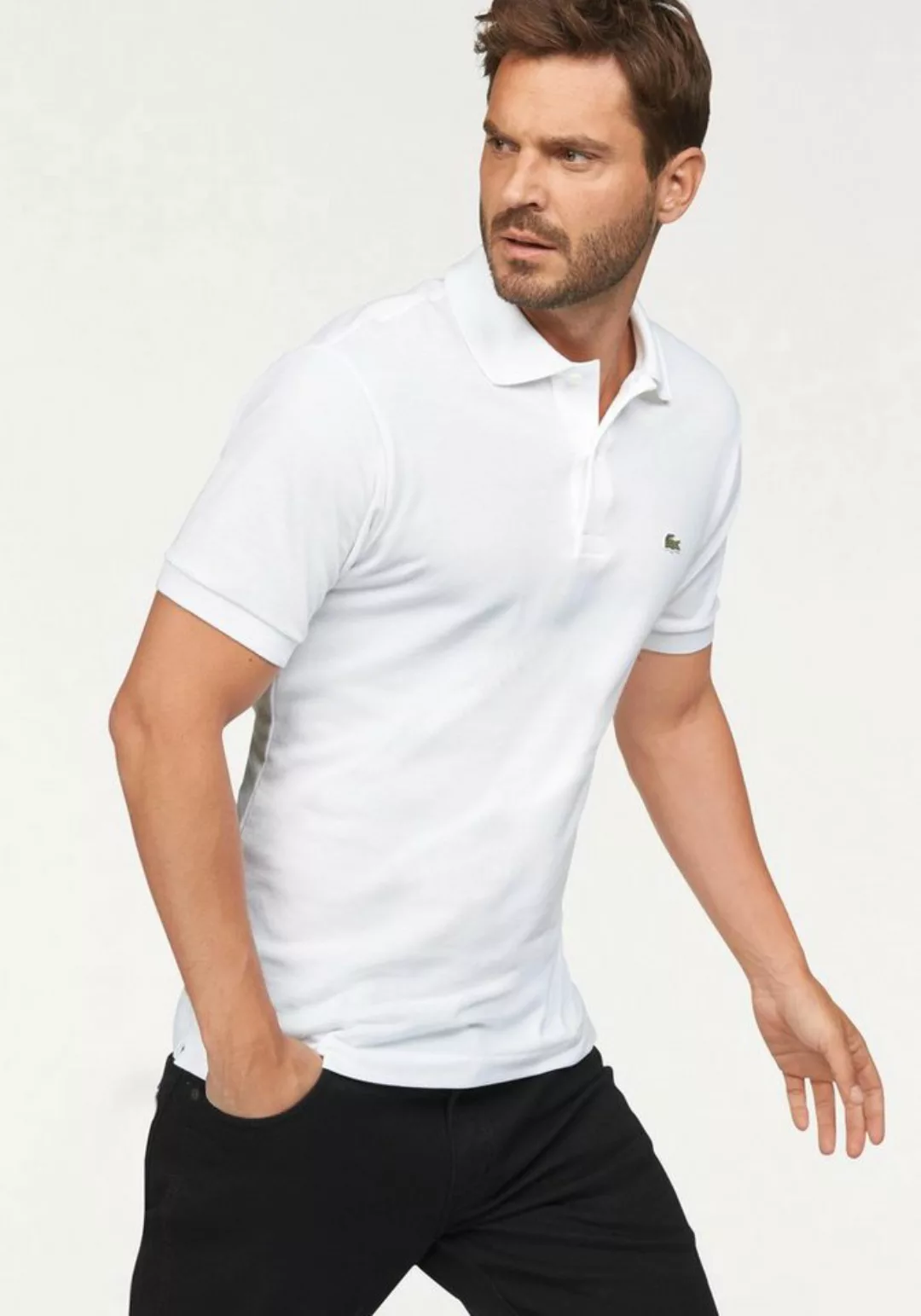 Lacoste Poloshirt (1-tlg) mit Knöpfen in Perlmuttoptik günstig online kaufen