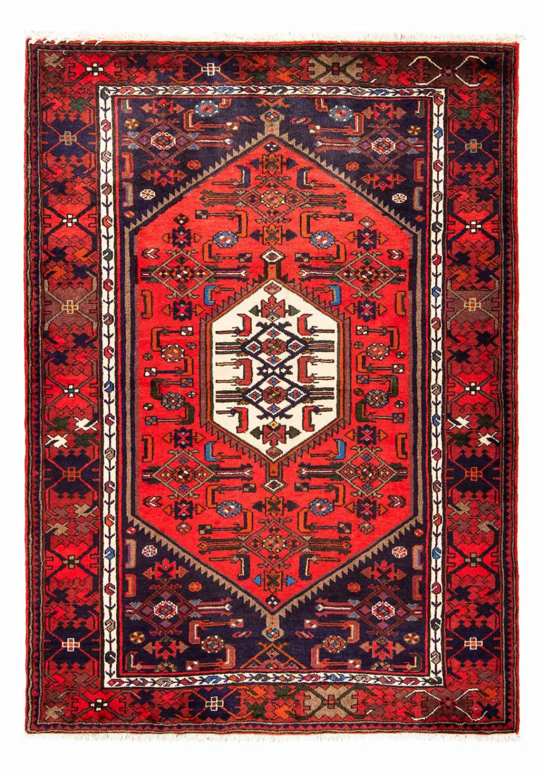 morgenland Orientteppich »Perser - Nomadic - 194 x 132 cm - dunkelrot«, rec günstig online kaufen