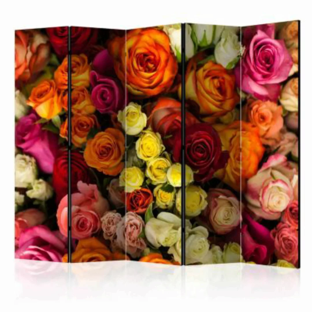 artgeist Paravent Bouquet of Roses II [Room Dividers] mehrfarbig Gr. 225 x günstig online kaufen