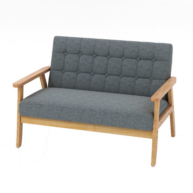 COSTWAY 2-Sitzer, Sofa mit Relaxfunktion, Kissen&Lehne, gepolstert 250kg Ho günstig online kaufen