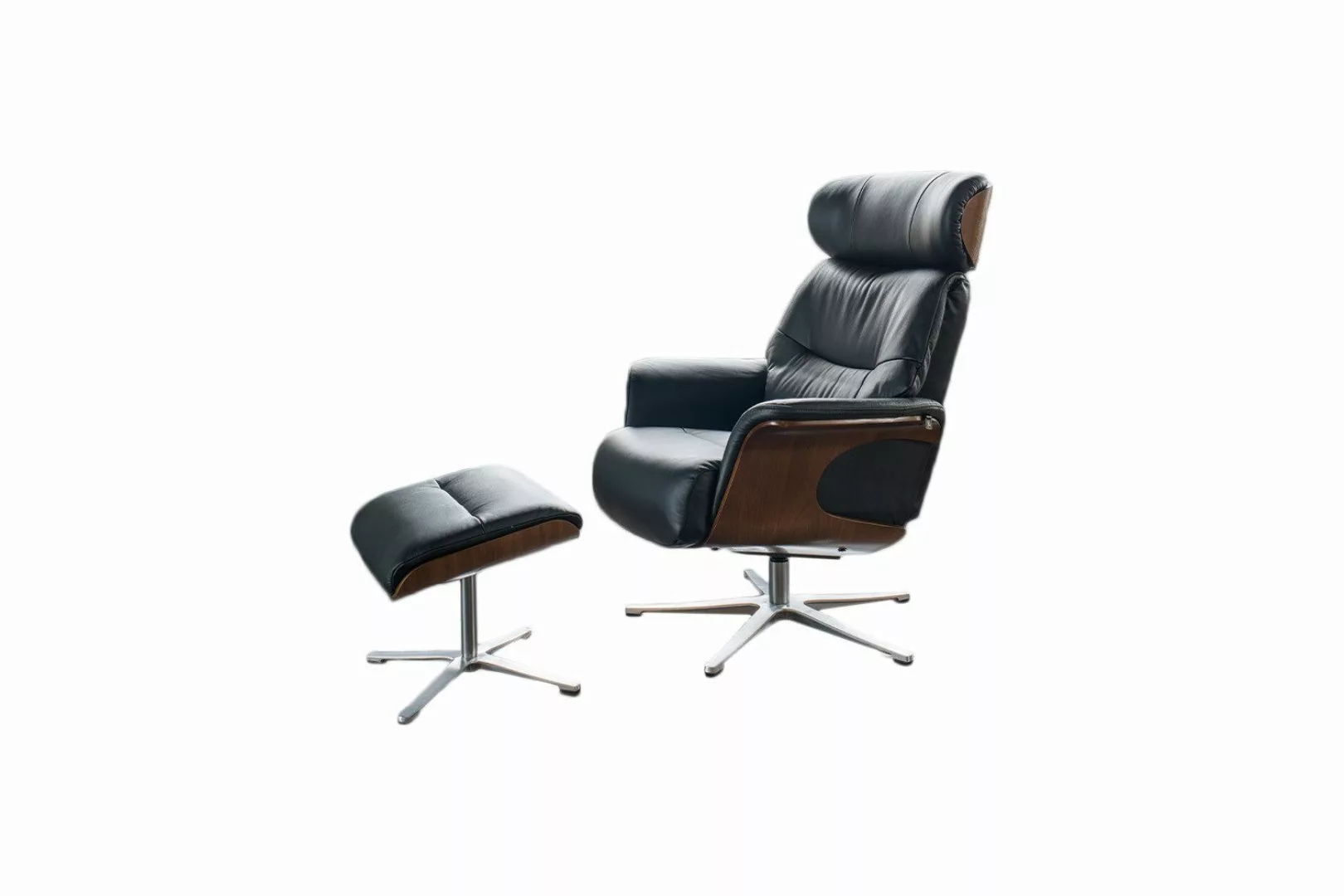 KAWOLA Relaxsessel TOSAR, Drehsessel mit Hocker günstig online kaufen