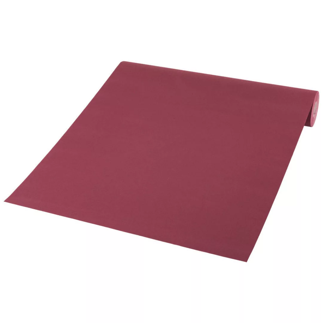 Vliestapete Uni rot B/L: ca. 53x1005 cm günstig online kaufen