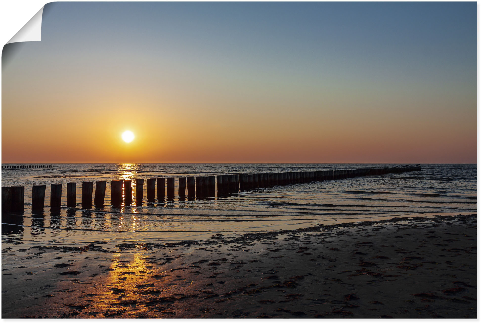 Artland Wandbild "Sonnenuntergang an Ostsee Insel Poel", Bilder vom Sonnenu günstig online kaufen