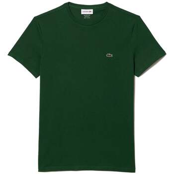 Lacoste  T-Shirts & Poloshirts Cotton Pima Crew Neck T-Shirt Pine Green günstig online kaufen