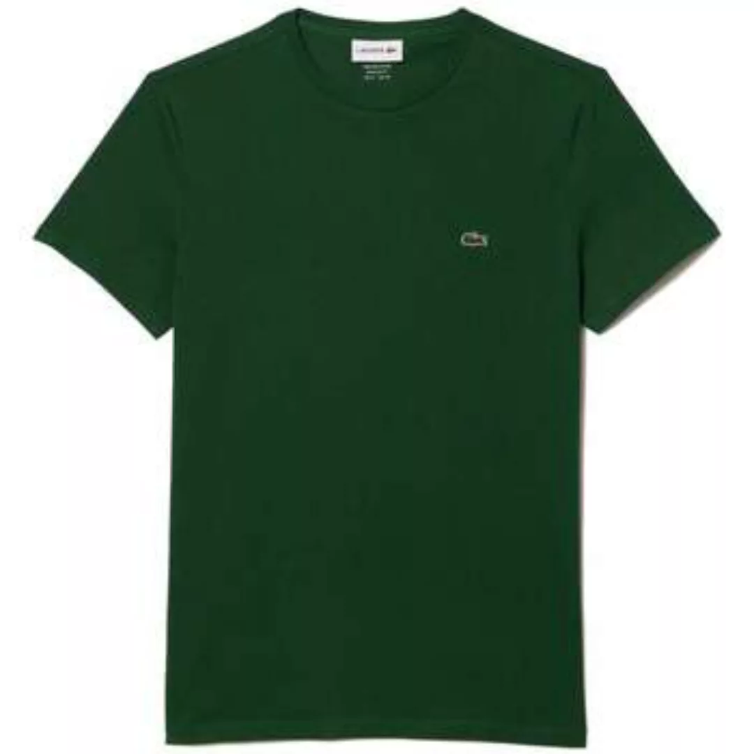 Lacoste  T-Shirts & Poloshirts Cotton Pima Crew Neck T-Shirt Pine Green günstig online kaufen