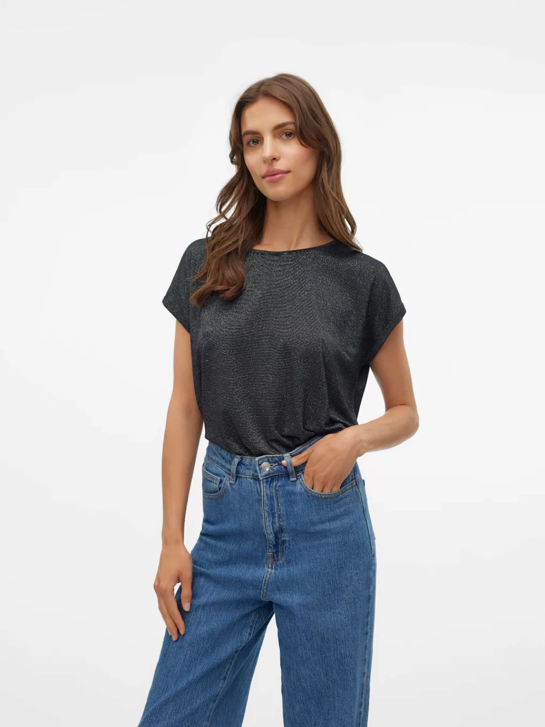 Vero Moda Damen T-Shirt VMLAVA PLAIN günstig online kaufen