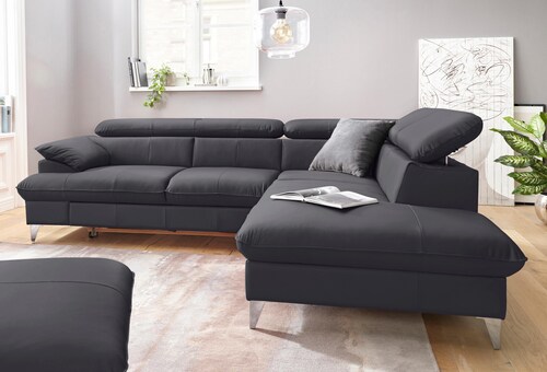 COTTA Polstergarnitur »Caluso L-Form«, Set bestehend aus: Ecksofa mit Kopft günstig online kaufen
