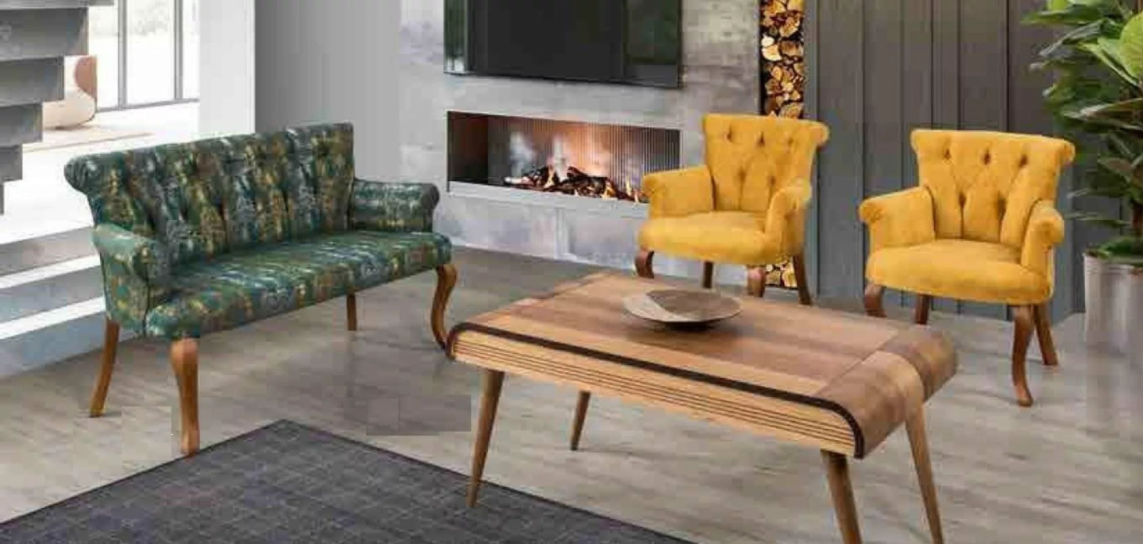 JVmoebel Sofa Sitzgarnitur Bank Sitzpolster Möbel Set Couch Sofa Couchtisch günstig online kaufen