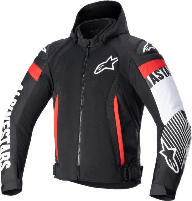 Alpinestars Motorradjacke Alpinestars Zaca Air Jacke schwarz / weiss / rot- günstig online kaufen