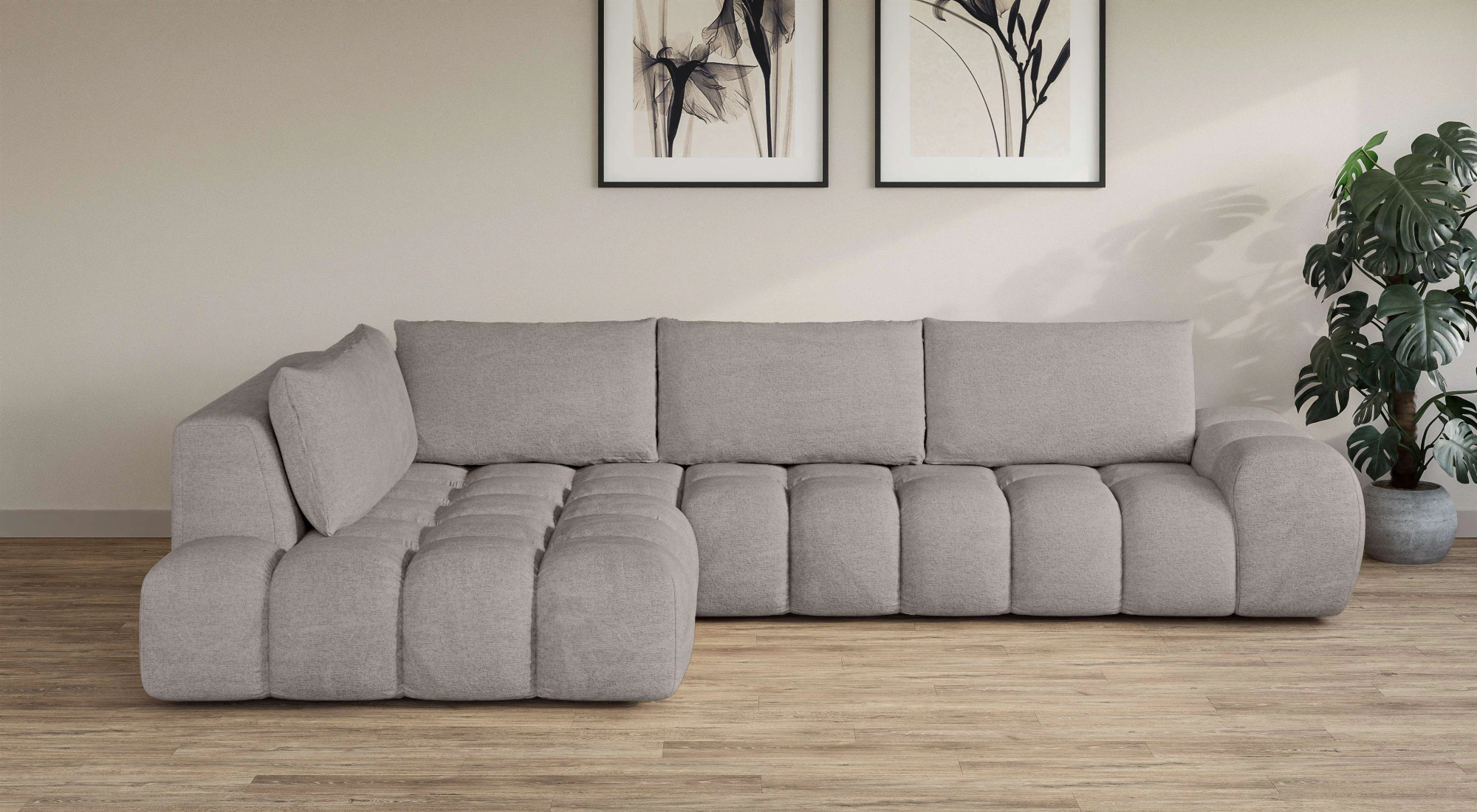 INOSIGN Ecksofa "AZITA klein, L-Form, elegant und bequem Designsofa", lose günstig online kaufen
