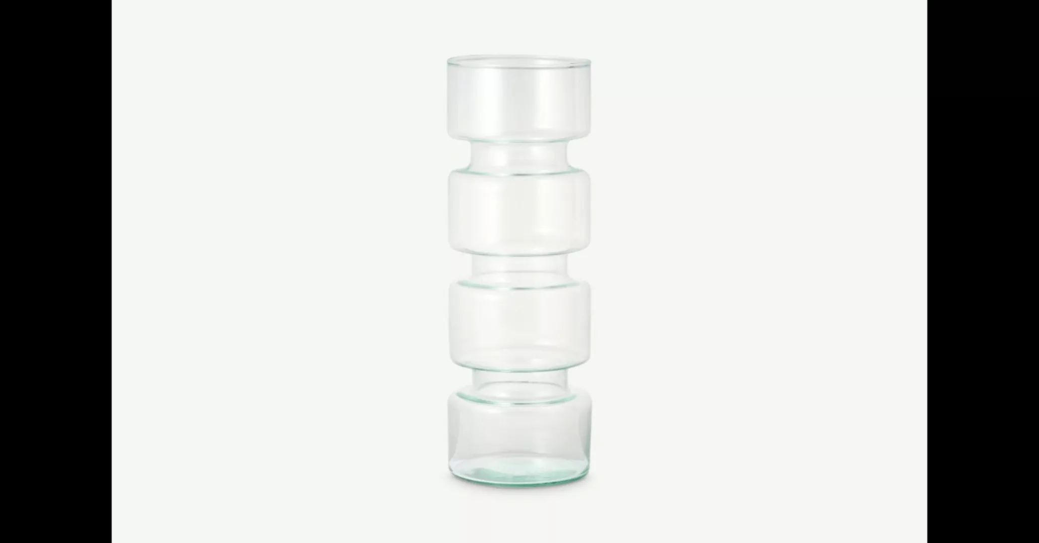 Urban Nature Culture Paloma Vase, recyceltes Glas in Klar - MADE.com günstig online kaufen
