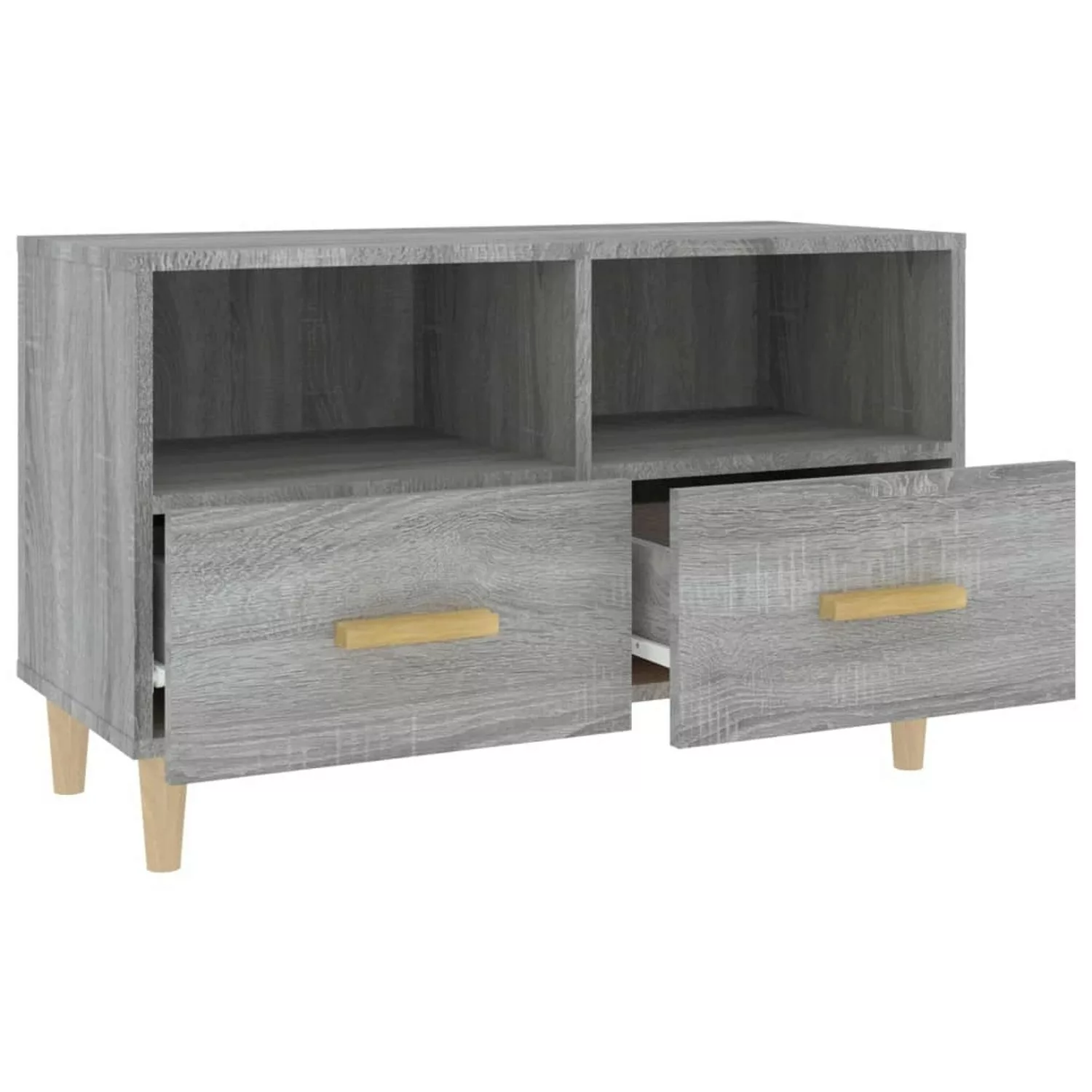 vidaXL TV-Schrank TV-Board Grau Sonoma 80x36x50 cm Holzwerkstoff günstig online kaufen