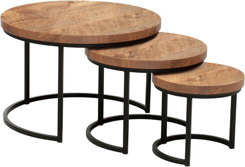 OMG Design Couchtisch "Hugo", (3 St.), im 3er Set, variabel stellbar günstig online kaufen