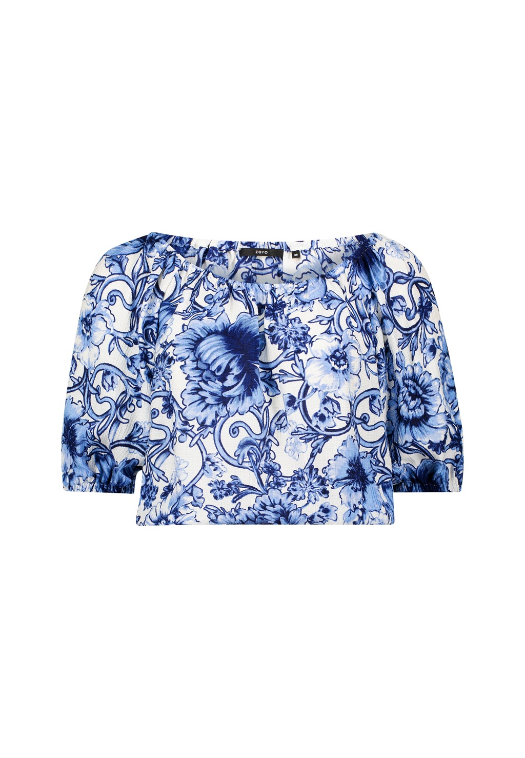 Zero Carmenbluse "zero Damen Carmenbluse mit Blumendruck" günstig online kaufen