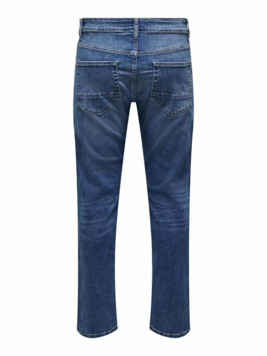 Only & Sons Herren Jeans ONSWEFT REG 6755 - Straight Fit - Blau - Medium Bl günstig online kaufen