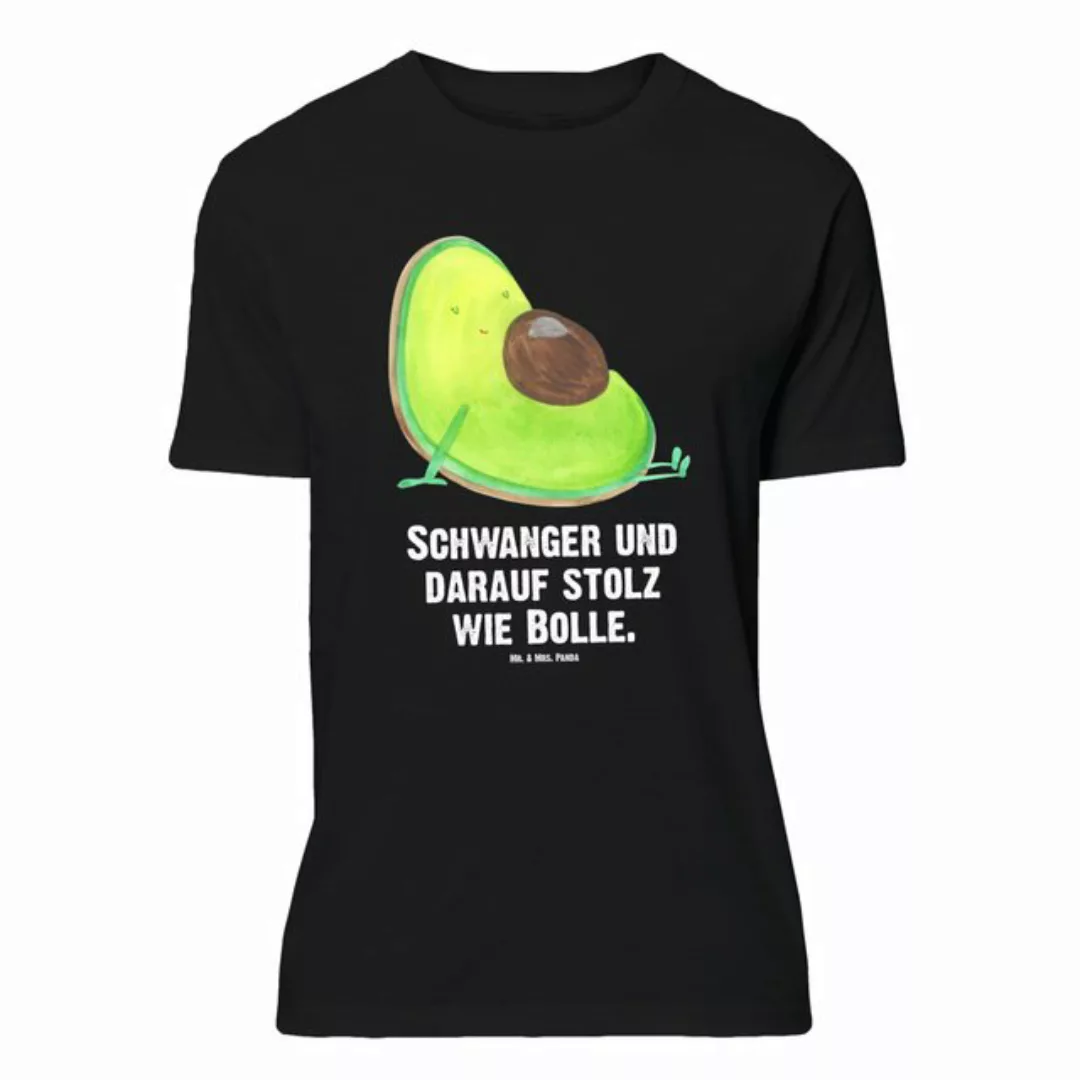 Mr. & Mrs. Panda T-Shirt Avocado schwanger - Schwarz - Geschenk, Schwangers günstig online kaufen