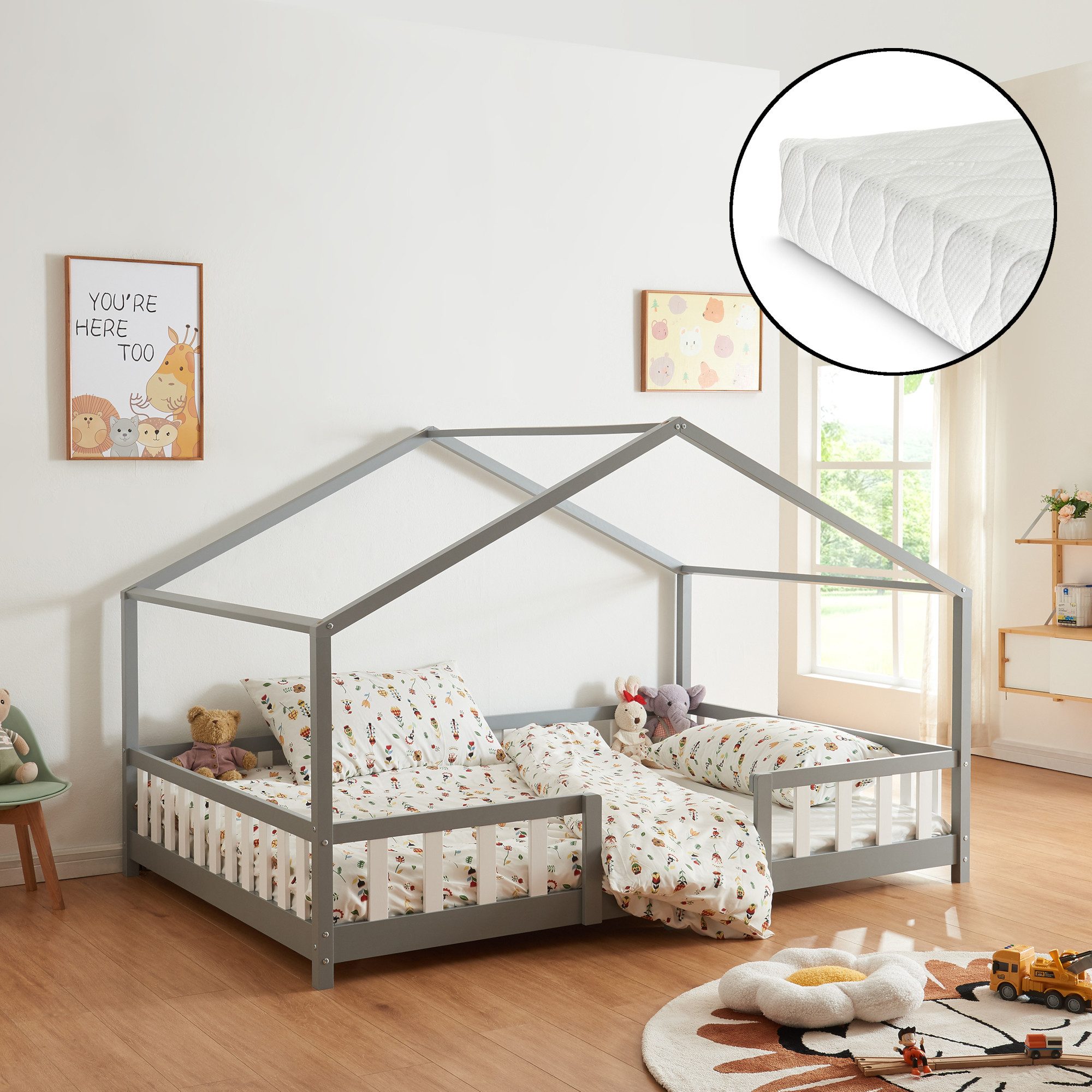 en.casa Kinderbett (Bett und Matratze), »Treviolo« günstig online kaufen