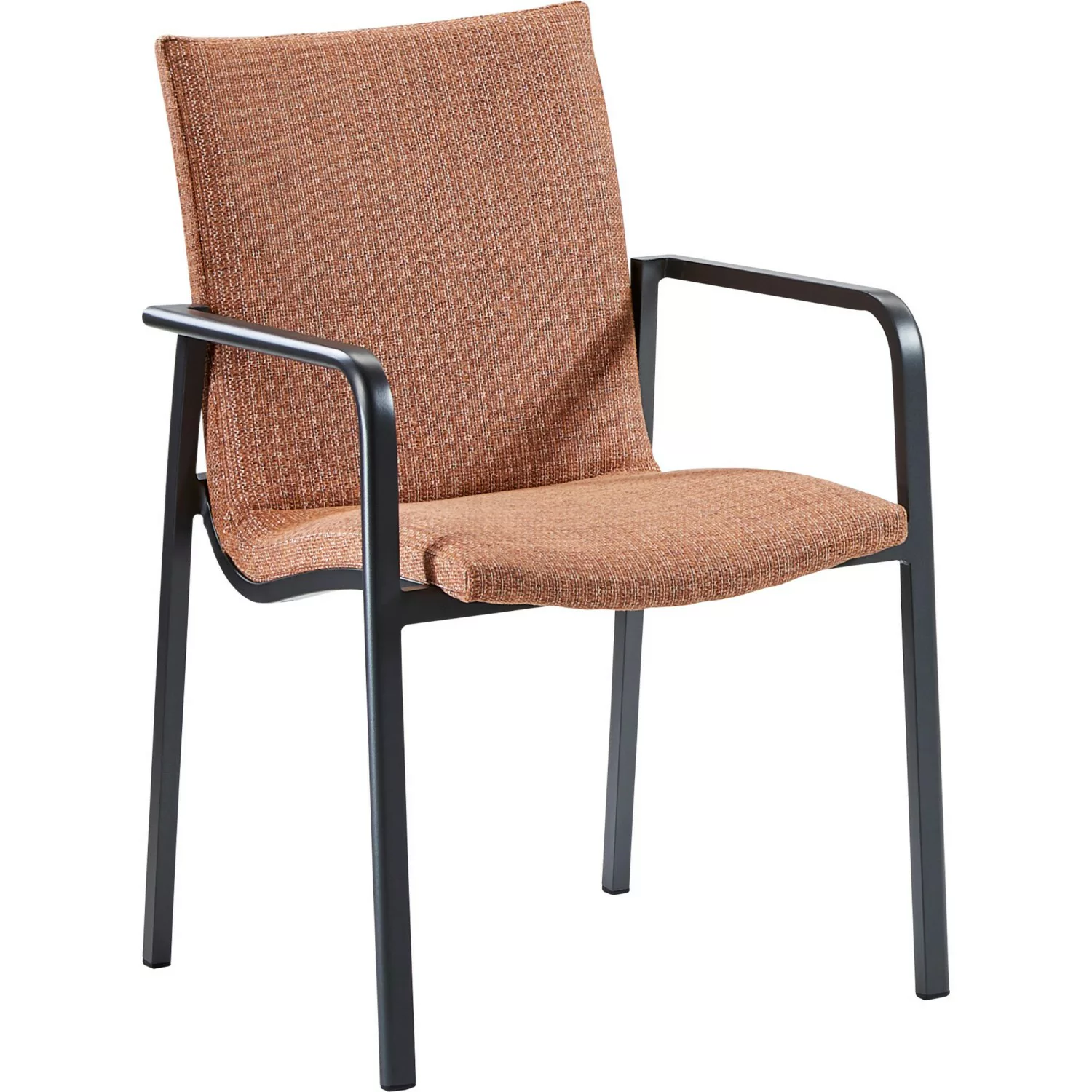 Best Dining-Sessel Positano 4 Stk. 57 cm x 63 cm x 86 cm Anthrazit/Terracot günstig online kaufen