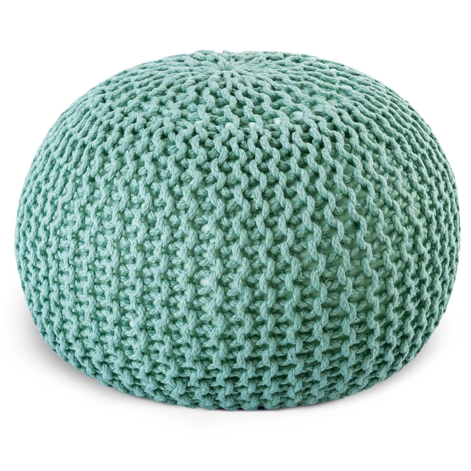 Casamia Premium Pouf Outdoor Sitzpouf Hocker 55x55x37cm Mint günstig online kaufen