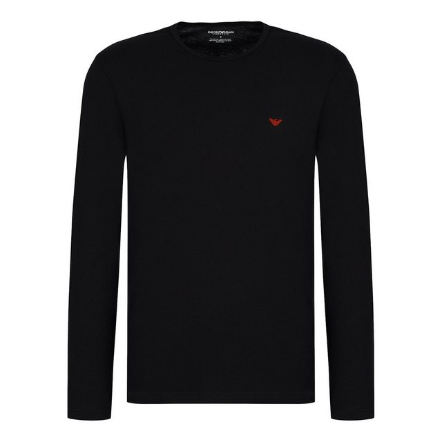 Emporio Armani Langarmshirt Crew Neck T-Shirt L/Sleeve mit Markenlogo auf d günstig online kaufen