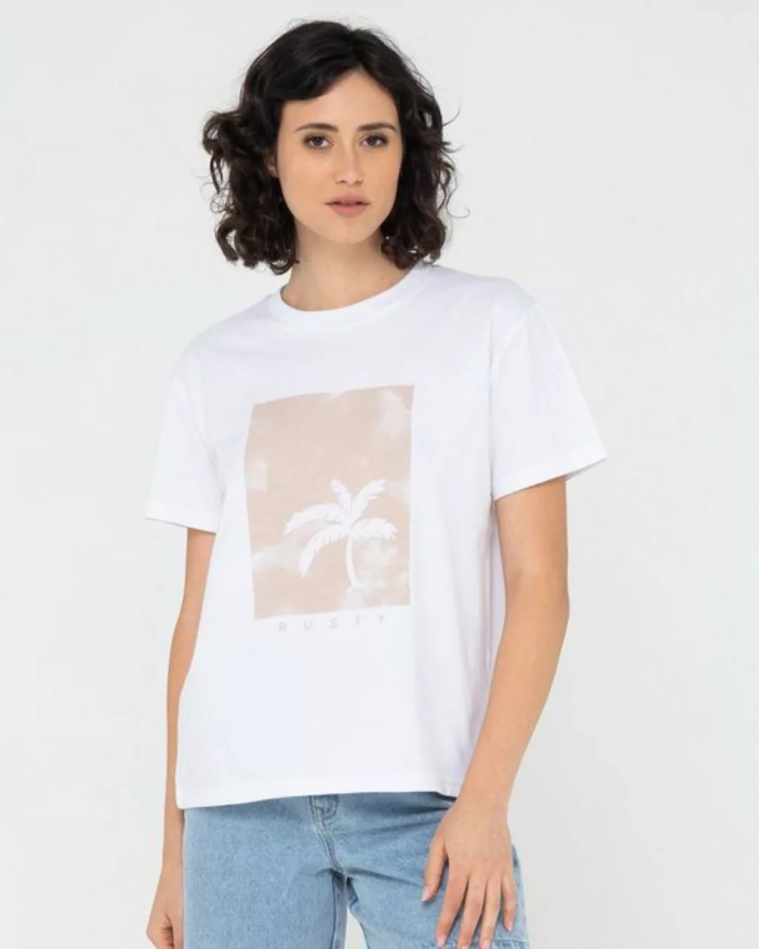 Rusty T-Shirt SUNSET PALM ORGANIC COTTON RELAXED TEE günstig online kaufen