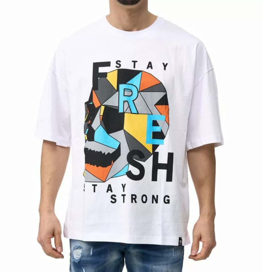 Denim House T-Shirt Cooles Herren Oversize T-Shirt mit Totenkopfdruck in Lo günstig online kaufen