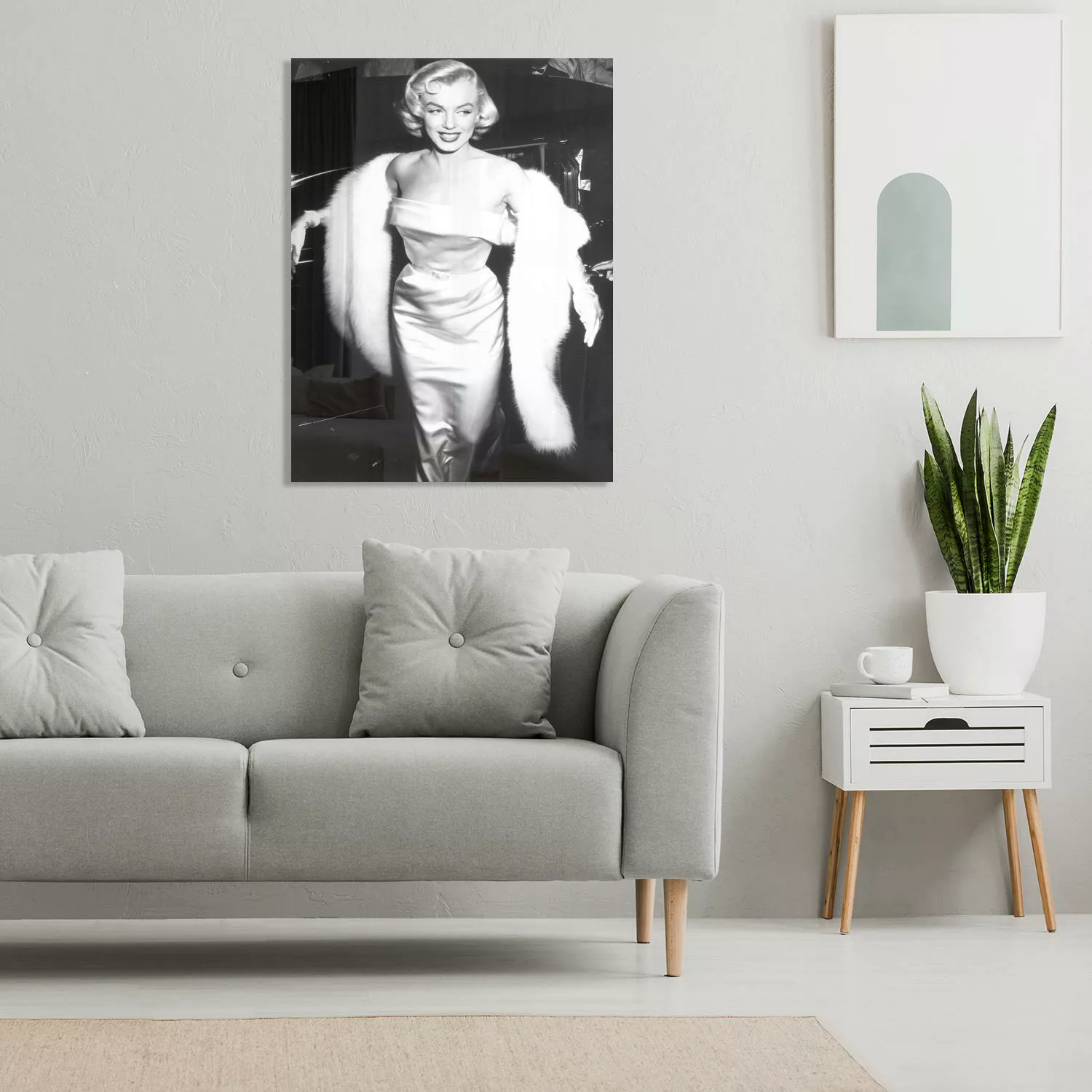 queence Acrylglasbild "Glam", Schwarz-Weiß-Frau-Stars, Marilyn Monroe, Fine günstig online kaufen