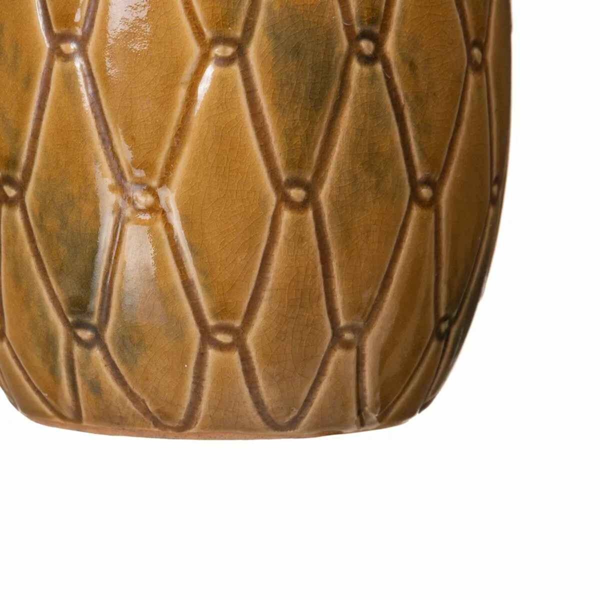 Vase Aus Keramik 17 X 17 X 30 Cm Senf günstig online kaufen