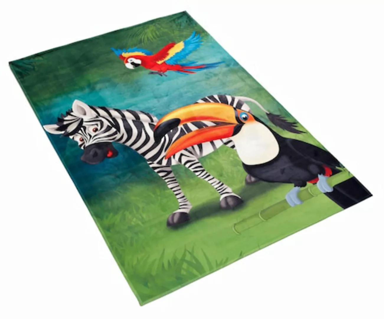 Böing Carpet Kinderteppich »Lovely Kids 402«, rechteckig, Motiv Zebra, Kind günstig online kaufen