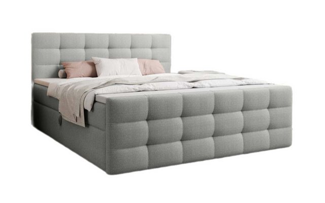 Luxusbetten24 Boxspringbett Luxor Bouclé, mit Stauraum günstig online kaufen