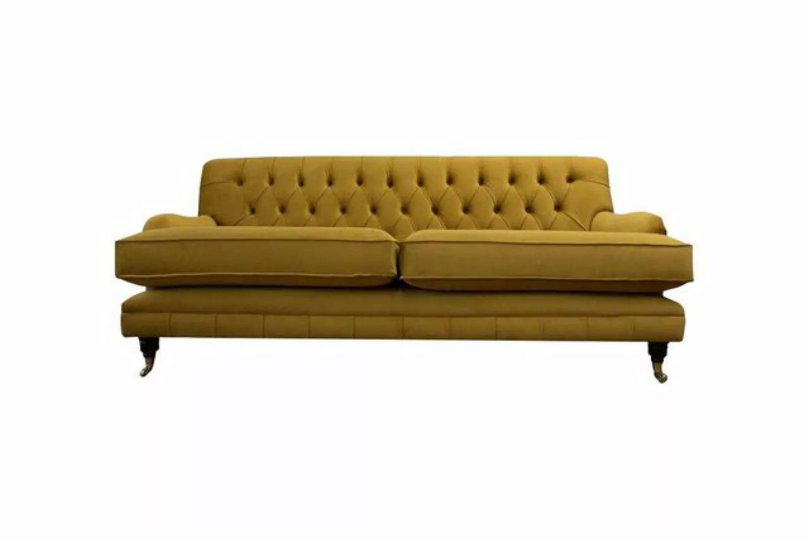 Xlmoebel Sofa Chesterfield 3-Sitzer Sofa Polster Textil Stoff Elegante Couc günstig online kaufen