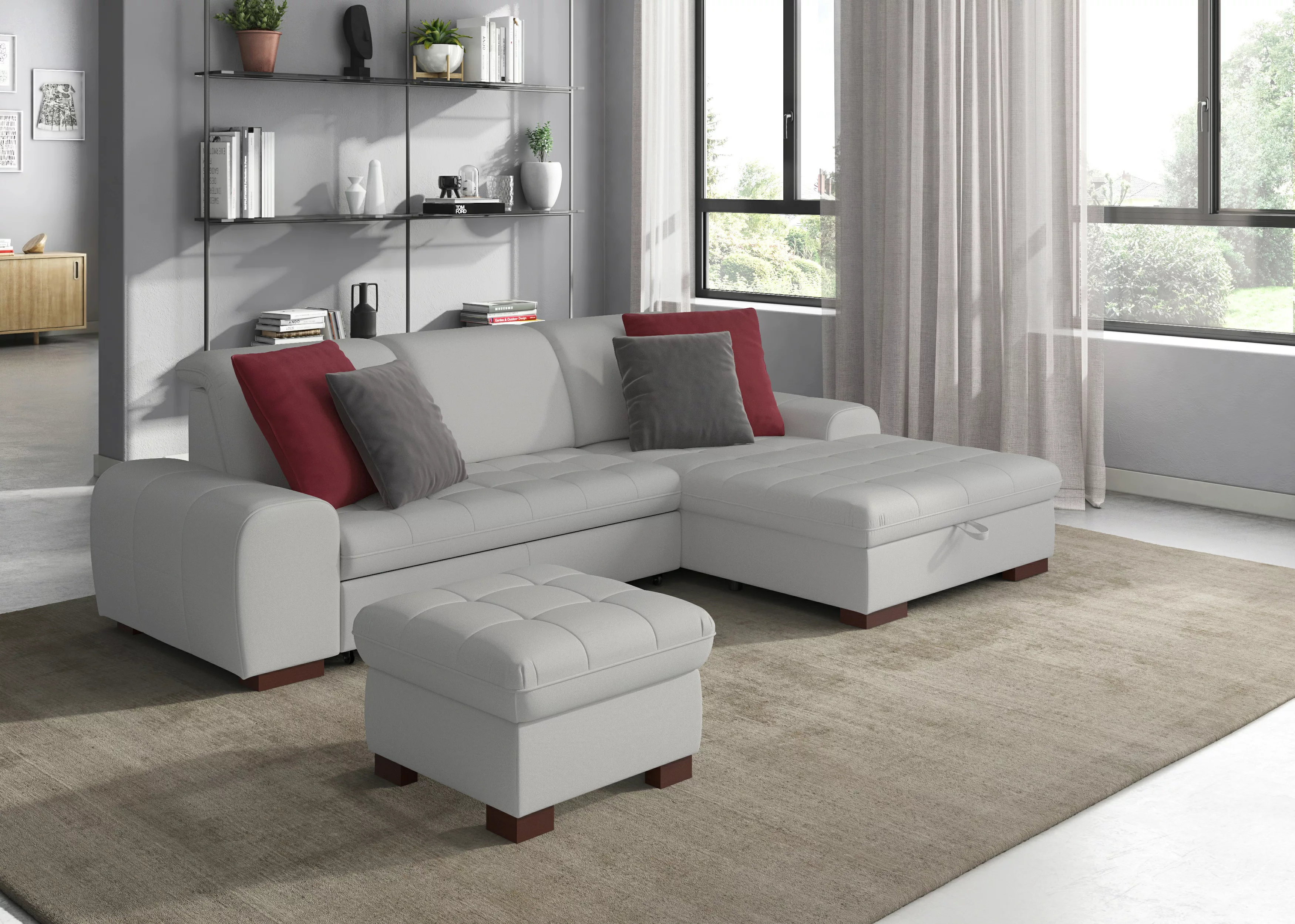 sit&more Ecksofa "Luxor L-Form", wahlweise mit Bettfunktion, Bettkasten und günstig online kaufen