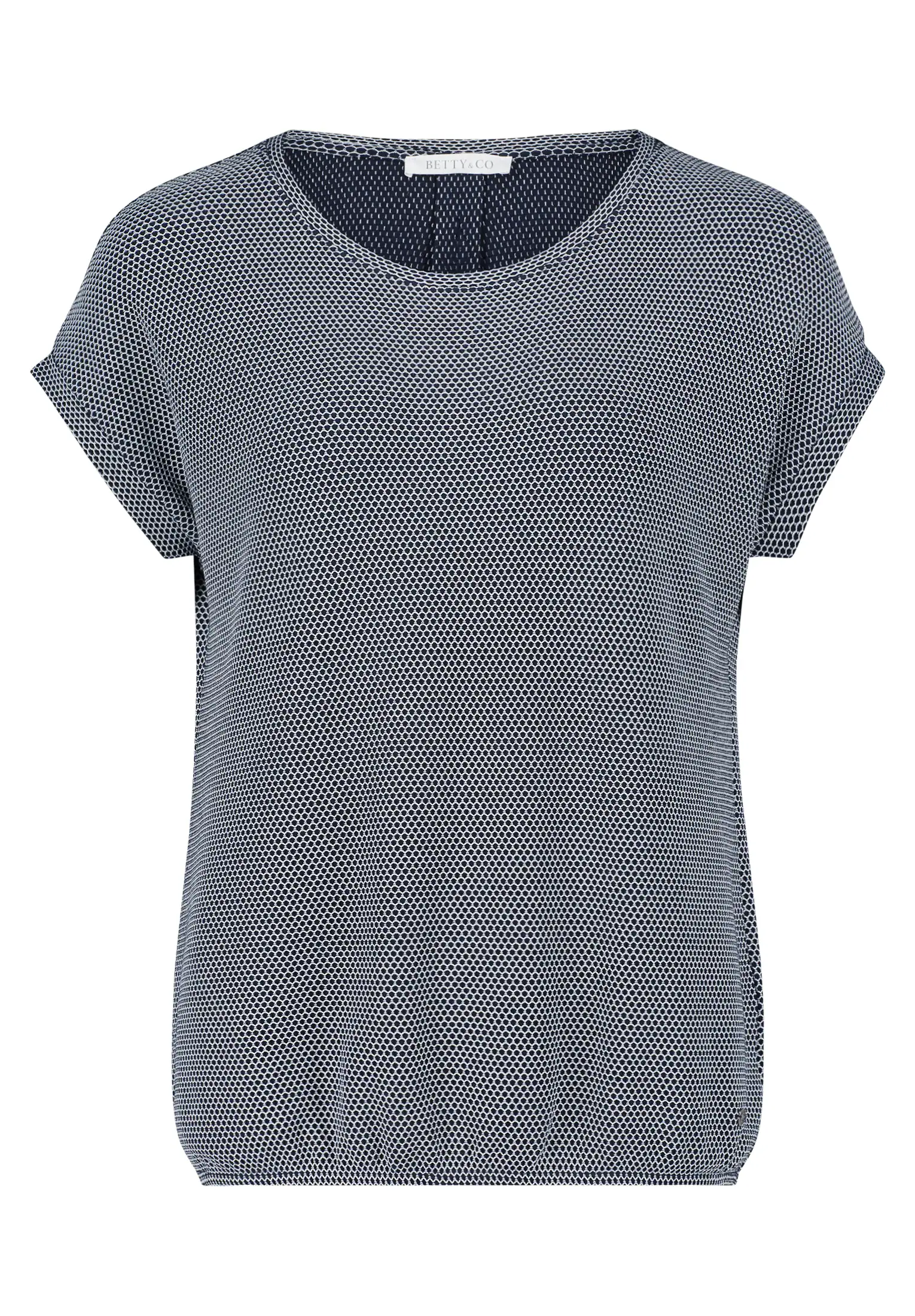 Betty&Co Kurzarmshirt "Betty & Co Casual-Shirt mit Struktur", Material günstig online kaufen