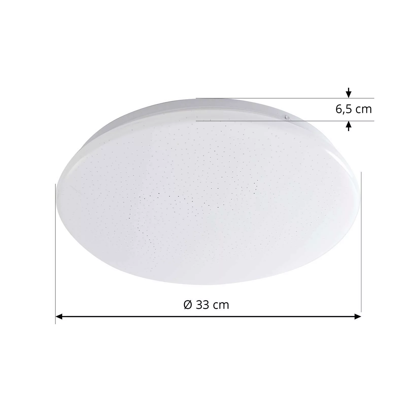 Lindby LED-Deckenleuchte Eovi 4.000 K weiß Kunststoff 33 cm günstig online kaufen