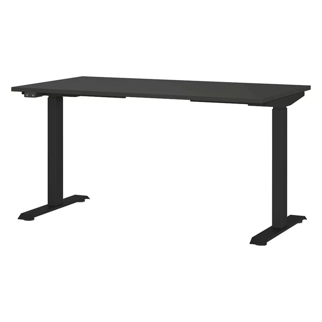 Schreibtisch 140cm, elektrisch höhenverstellbar, graphit, MEMPHIS-01 günstig online kaufen