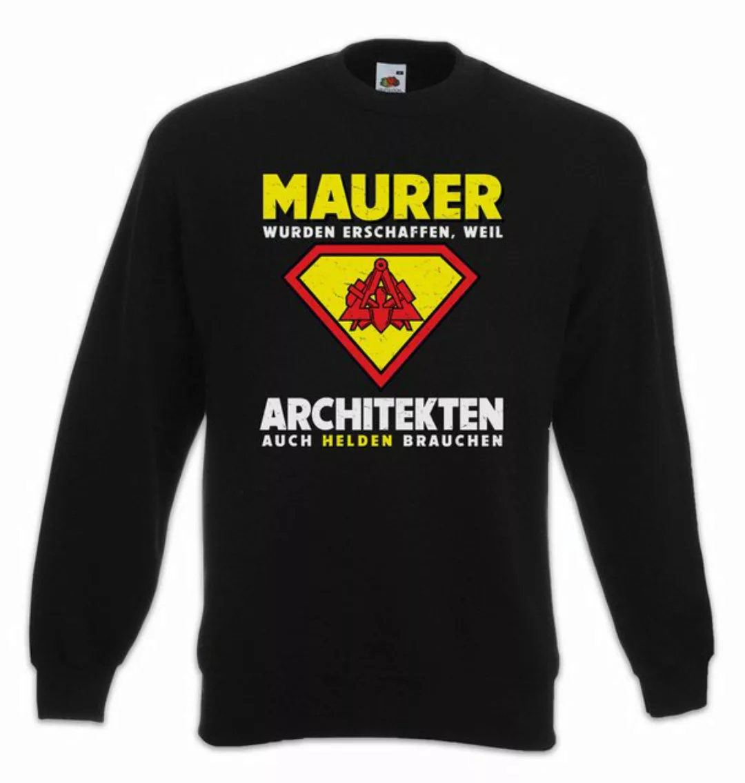 Urban Backwoods Sweatshirt Super Maurer Sweatshirt Symbol Handwerk Beruf Le günstig online kaufen