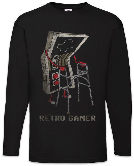 Urban Backwoods Langarmshirt Retro Gamer Langarm T-Shirt Gaming Admin PC In günstig online kaufen