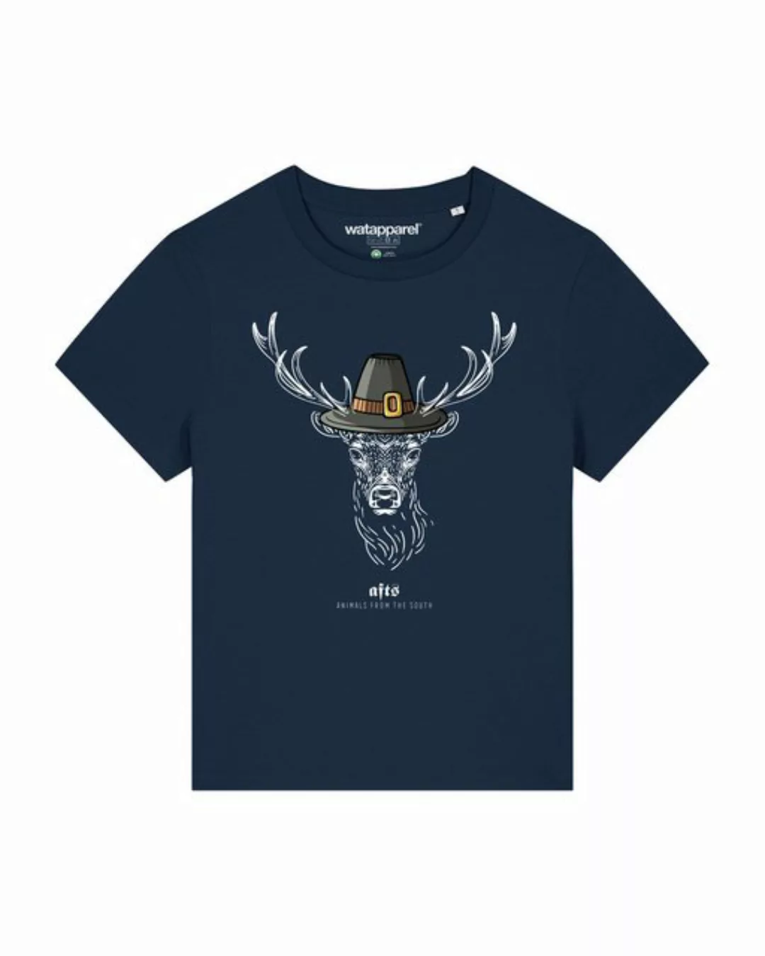 wat? Apparel Print-Shirt [#afts] Hirsch (1-tlg) günstig online kaufen