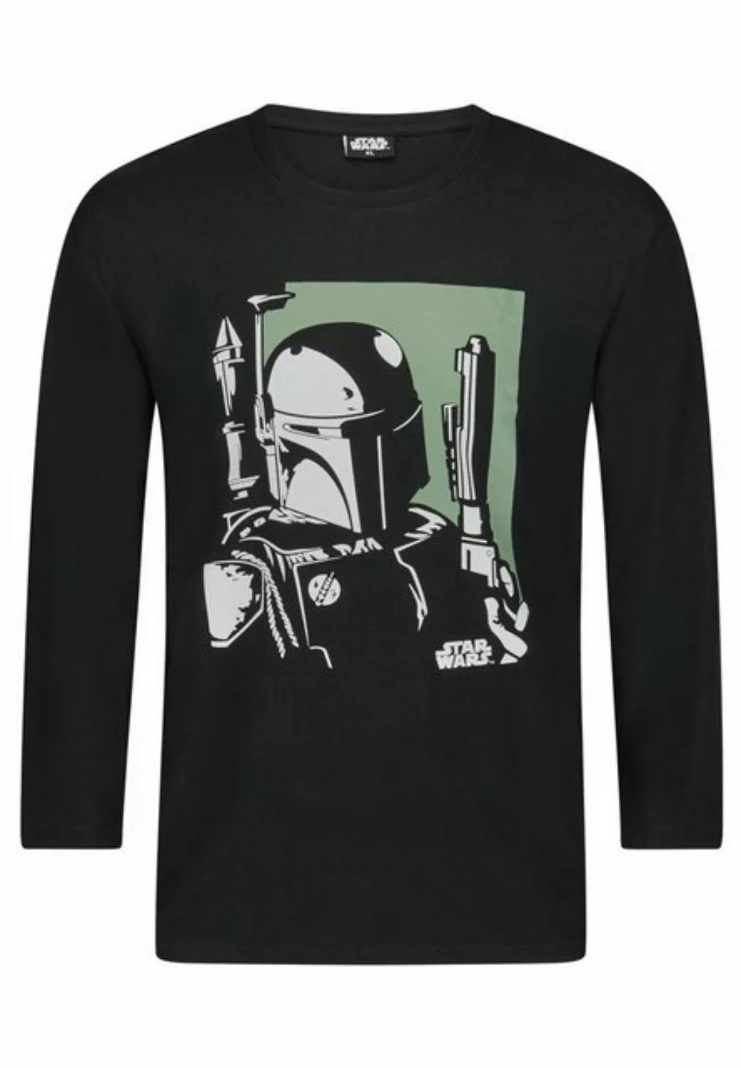 Star Wars Langarmshirt Star Wars Boba Fett Herren Langarm-Shirt Longsleeve günstig online kaufen