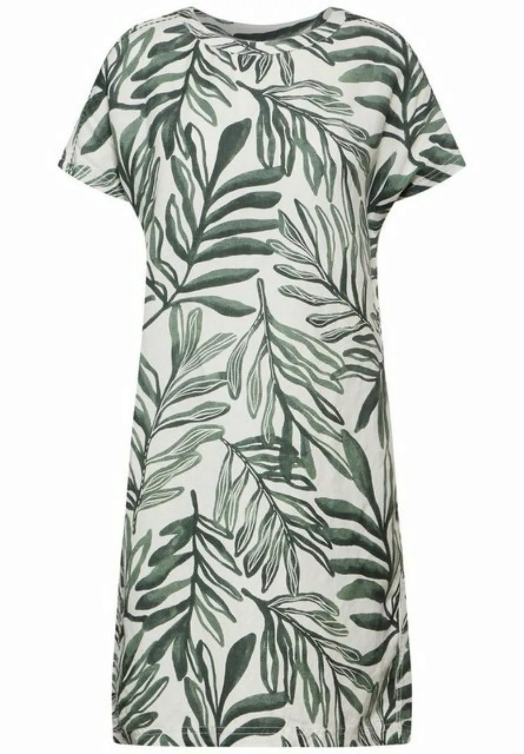Cecil Sommerkleid LINEN_LI/CV Print Dress, strong khaki günstig online kaufen