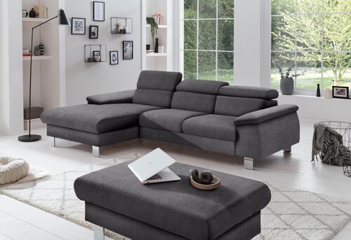 COTTA Polstergarnitur »Komaris L-Form«, (Set), Set bestehend aus: Ecksofa m günstig online kaufen