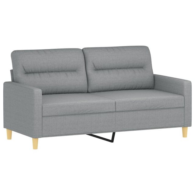 vidaXL Sofa, 2-Sitzer-Sofa Hellgrau 140 cm Stoff günstig online kaufen