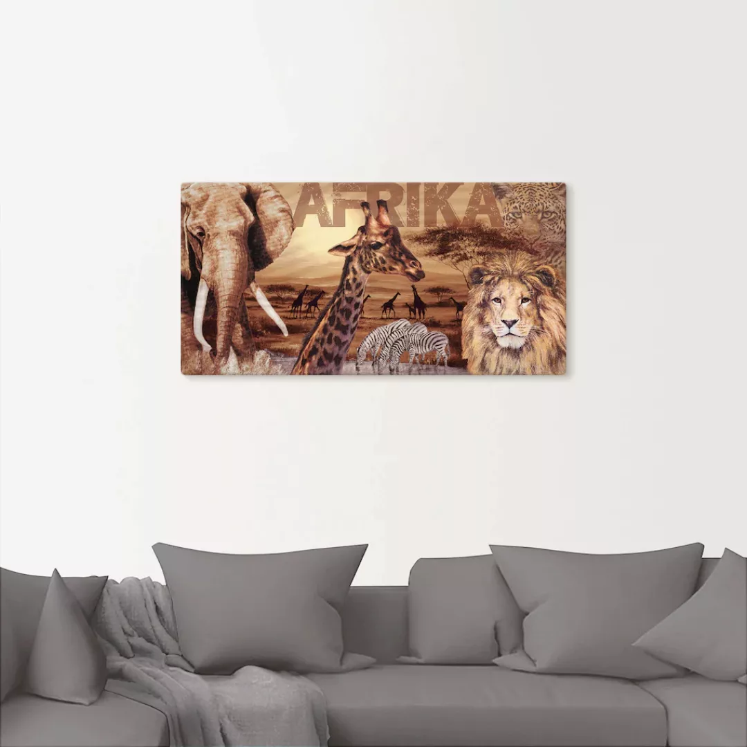 Artland Wandbild "Afrika", Wildtiere, (1 St.), als Alubild, Outdoorbild, Le günstig online kaufen